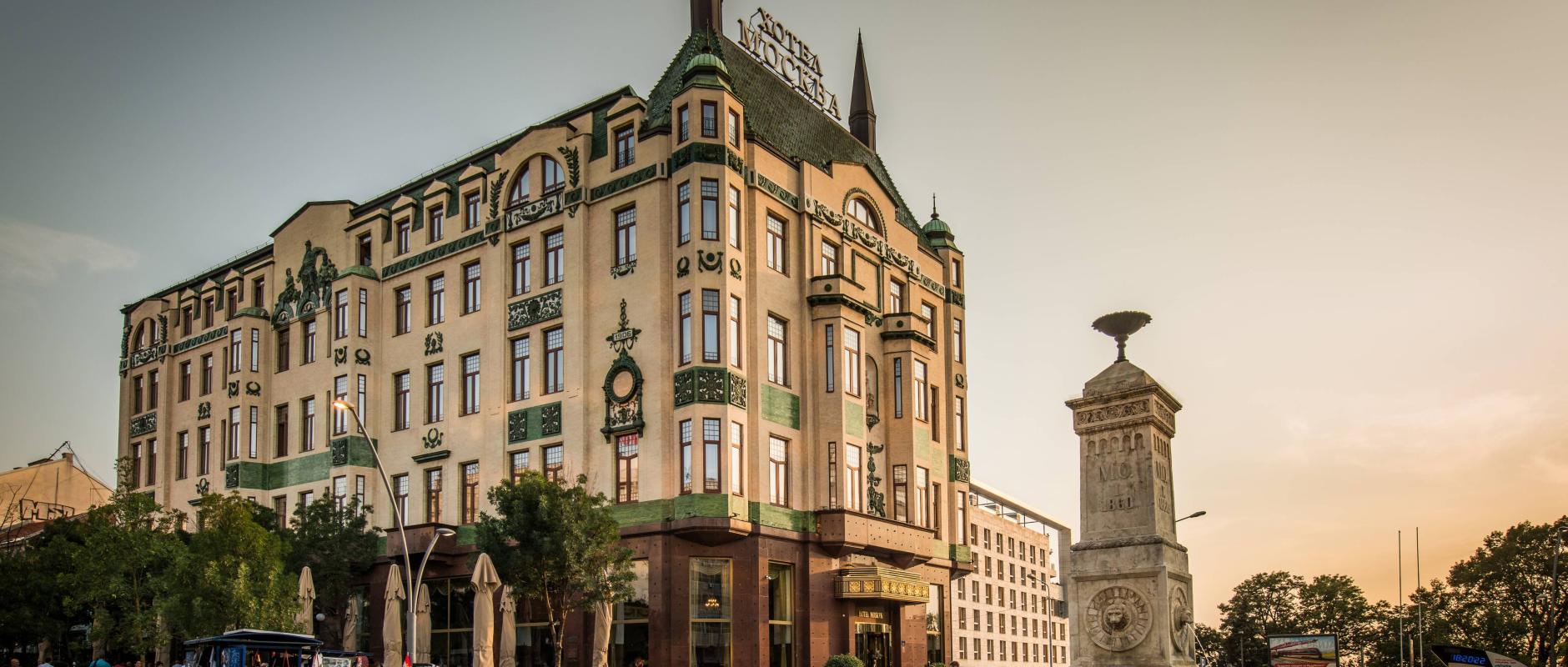Hotel Moskva — fasada na Terazijama